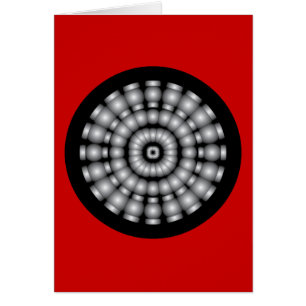 Cartão Placa de Arte para Esferas Psicodélicas