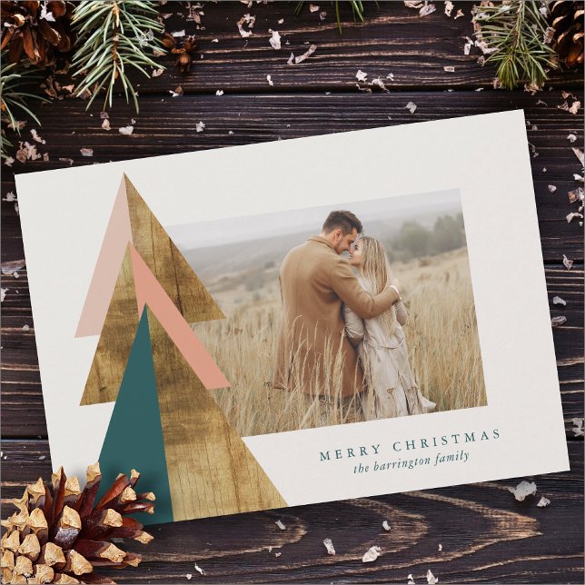 Cartão Placa de árvore de Natal mínima (Criador carregado)