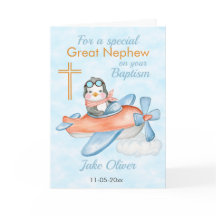 Placa de avião Pinguino do Sobrinho do Baptismo Ex