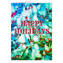 CARTÃO PLACA DE BERRIES VERMELHOS FELIZ