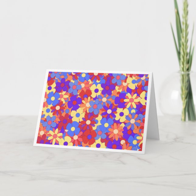 Cartão Placa de Buquê de bustling (Frente)