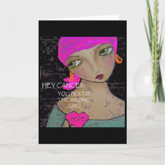 Cartão placa de cancer