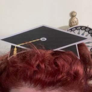 Cartão Placa de chapéu de Parte do Formando do Boné de fo