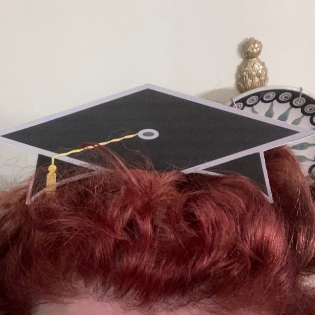 Cartão Placa de chapéu de Parte do Formando do Boné de fo (Criador carregado)