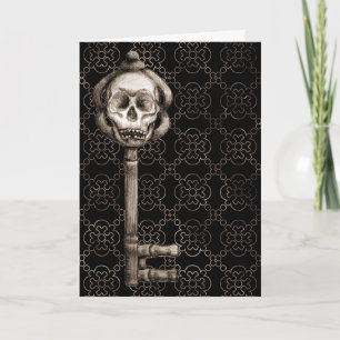 Cartão Placa de chave Skeleton