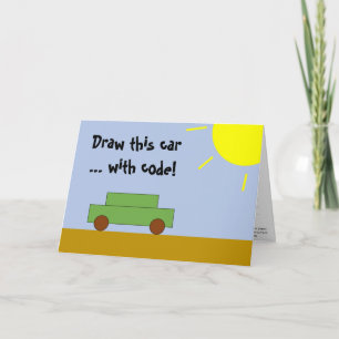 Cartão Placa de codificação para crianças (dentro do prog