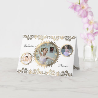 Cartão Placa de Colagem Personalizada de Fotos Na moda Ba