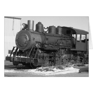 Cartão Placa de comboio a vapor 5x7