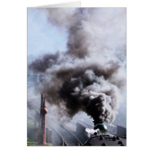 CARTÃO PLACA DE COMBOIOS DE VAPOR