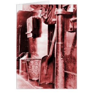 CARTÃO PLACA DE COMBOIOS DE VAPOR