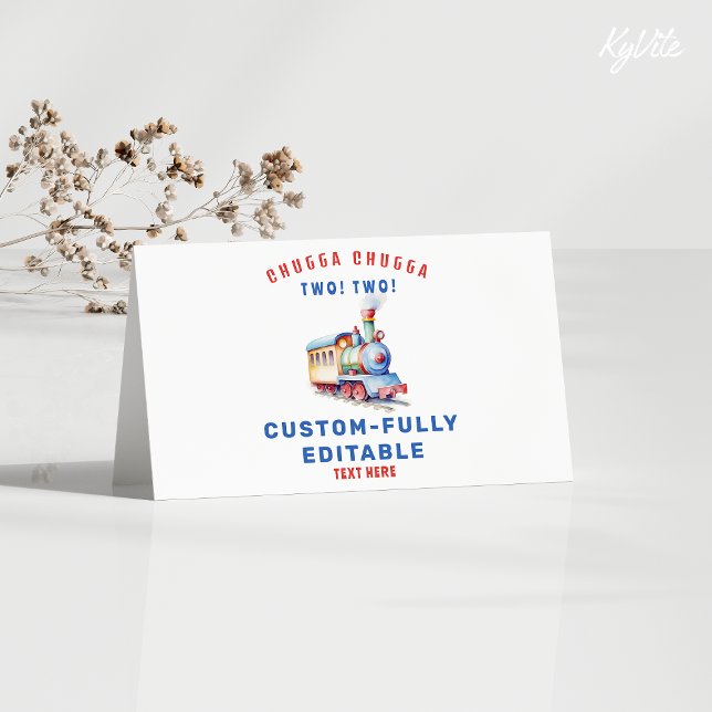 Cartão Placa de Comida dobrada para a Aventura de Comboio (Criador carregado)