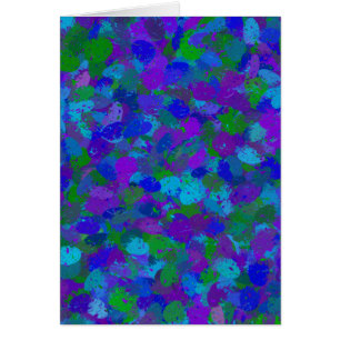 Cartão Placa de cor Peacock