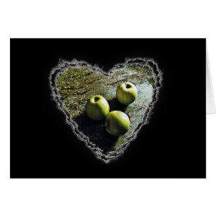 Cartão Placa de Coração Apple