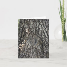 Cartão placa de coração de árvore nº 1