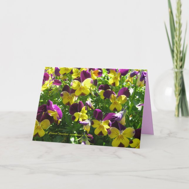 Cartão Placa de Cotações Flores (Frente)