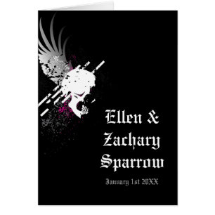 Cartão Placa de crânio do casal