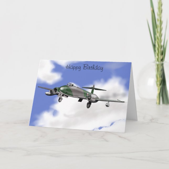 Cartão Placa de design de aeronave (Frente)