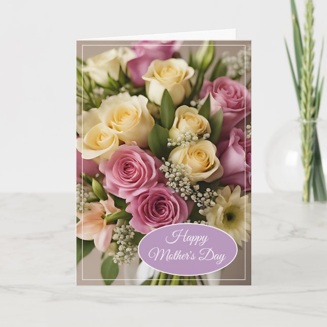 Cartão Placa de dia de as mães (Frente)