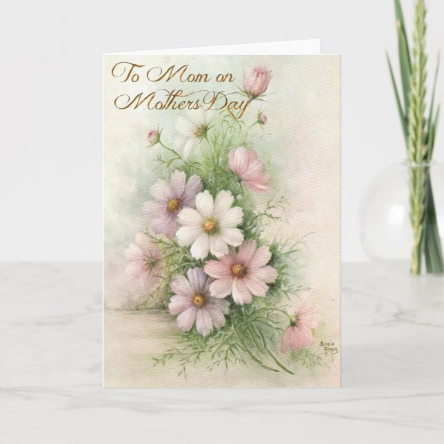 Cartão Placa de dia de as mães (Frente)