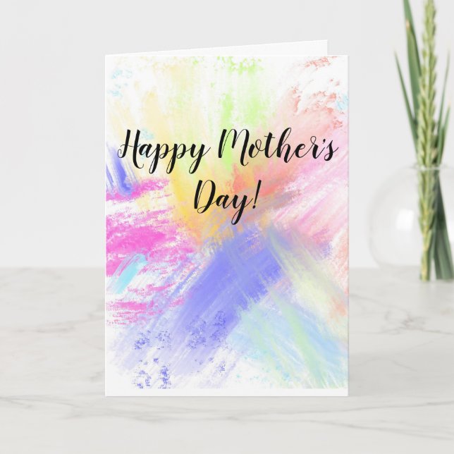 Cartão Placa de Dia de as mães 5x7 (Frente)