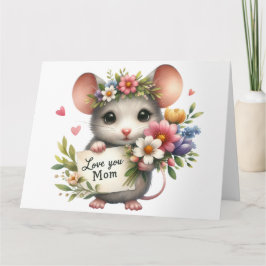 Cartão Placa de Dia de as mães bonito