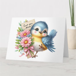 Cartão Placa de Dia de as mães bonito