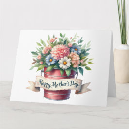 Cartão Placa de Dia de as mães bonito