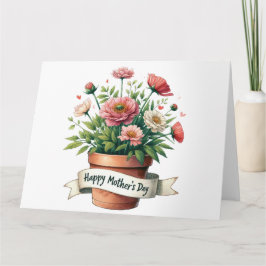 Cartão Placa de Dia de as mães bonito