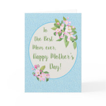 Placa de dia de as mães com Flor de Apple no Sky B