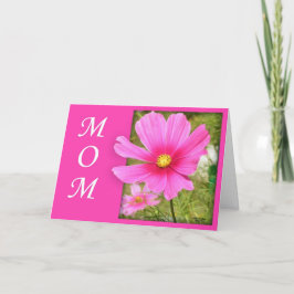 Cartão Placa de Dia de as mães Cosmos (Impressão Grande)