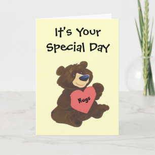 Cartão Placa de Dia de as mães de Hugs de Urso Teddy