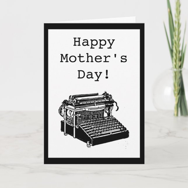 Cartão Placa de Dia de as mães de Máquina de Digitalizaçã (Frente)