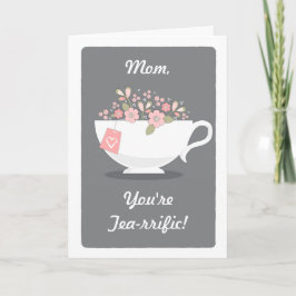 Cartão Placa de Dia de as mães do Tea Lover da Mãe Excele