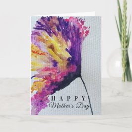 Cartão Placa de Dia de as mães do ventilador do Abstrato