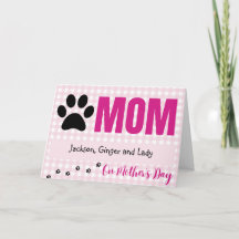 Placa de dia de as mães dos Pets