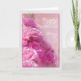 Cartão Placa de Dia de as mães Feliz