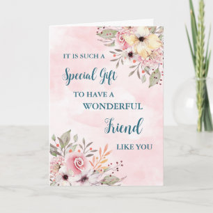 Cartão Placa de Dia de as mães Feliz Amigo das Flores Ros