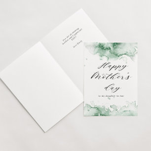 Cartão placa de dia de as mães feliz de splash de aquarel