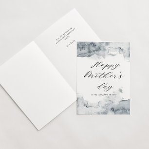 Cartão placa de dia de as mães feliz de splash de aquarel