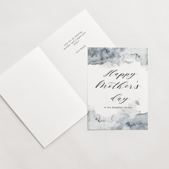 Cartão placa de dia de as mães feliz de splash de aquarel (Criador carregado)