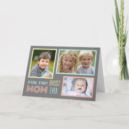 Cartão Placa de Dia de as mães Feliz para Fotografia Pers