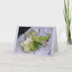 Cartão Placa de Dia de as mães Lily