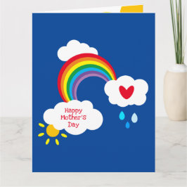 Cartão Placa de Dia de as mães Meteorológico Personalizad