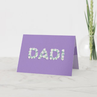 Cartão Placa de dia de as mães para Dadi
