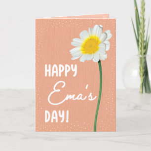 Cartão Placa de dia de as mães para Ema