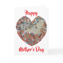 Placa de Dia de as mães para escultura cardíaca de