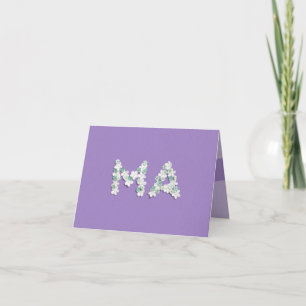 Cartão Placa de dia de as mães para Mãe