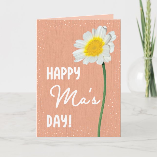 Cartão Placa de dia de as mães para Mãe (Frente)