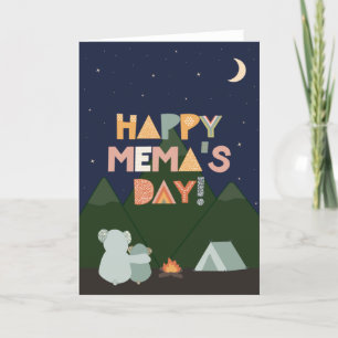 Cartão Placa de dia de as mães para Mema