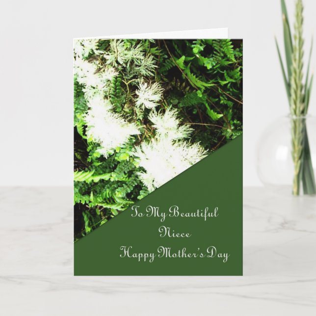 Cartão Placa De dia de as mães Para Niece (Frente)